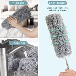 ForDig Telescopische Plumeau Microvezel - Duster Met Telescoopsteel Uitschuifbaar Tot 250 Cm - Wasbaar - 360 Graden Draaibaar -Schoonmaakartikelen Winkel 1200x1200 1604