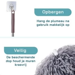 ForDig Telescopische Plumeau Microvezel - Duster Met Telescoopsteel Uitschuifbaar Tot 250 Cm - Wasbaar - 360 Graden Draaibaar -Schoonmaakartikelen Winkel 1200x1200 1606