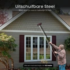 Merkloos Telescoopsteel Ramenwassen 4,6M - Met Borstel & Waterdoorvoer - Voor Ramen - Watertoevoer - Borstel -Schoonmaakartikelen Winkel 1200x1200 1664