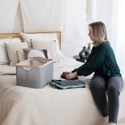 Gadgy Opvouwbare Wasmand - Heupwasmand 45 L - Opbergmand - Wasbox - Wasmanden - Grijs -Schoonmaakartikelen Winkel 1200x1200 1686