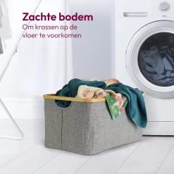 Gadgy Opvouwbare Wasmand - Heupwasmand 45 L - Opbergmand - Wasbox - Wasmanden - Grijs -Schoonmaakartikelen Winkel 1200x1200 1687