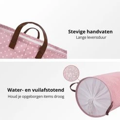 MAESON Wasmand Met Deksel - Opvouwbaar - Waterdicht - 72 L - Opbergmand Kinderkamer - Roze -Schoonmaakartikelen Winkel 1200x1200 1730