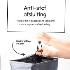 ByLara - Opvouwbare Wasmand - Op Wieltjes Met Handvat - Wasbox - Antraciet - 42L -Schoonmaakartikelen Winkel 1200x1200 1743