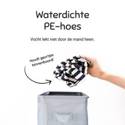 ByLara - Opvouwbare Wasmand - Op Wieltjes Met Handvat - Wasbox - Antraciet - 42L -Schoonmaakartikelen Winkel 1200x1200 1744