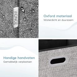 Zonovi Wasmand – 3 Vakken Met Deksel – Opvouwbaar – Wassorteerder – Dubbele Wasmand – Laundry Basket – Wasbox – Organizer Kleding - Stof – Grijs – 110 Liter 16 Zonovi Wasmand – 3 Vakken Met Deksel – Opvouwbaar – Wassorteerder – Dubbele Wasmand – Laundry Basket – Wasbox – Organizer Kleding - Stof – Grijs – 110 Liter -Schoonmaakartikelen Winkel 1200x1200 1758