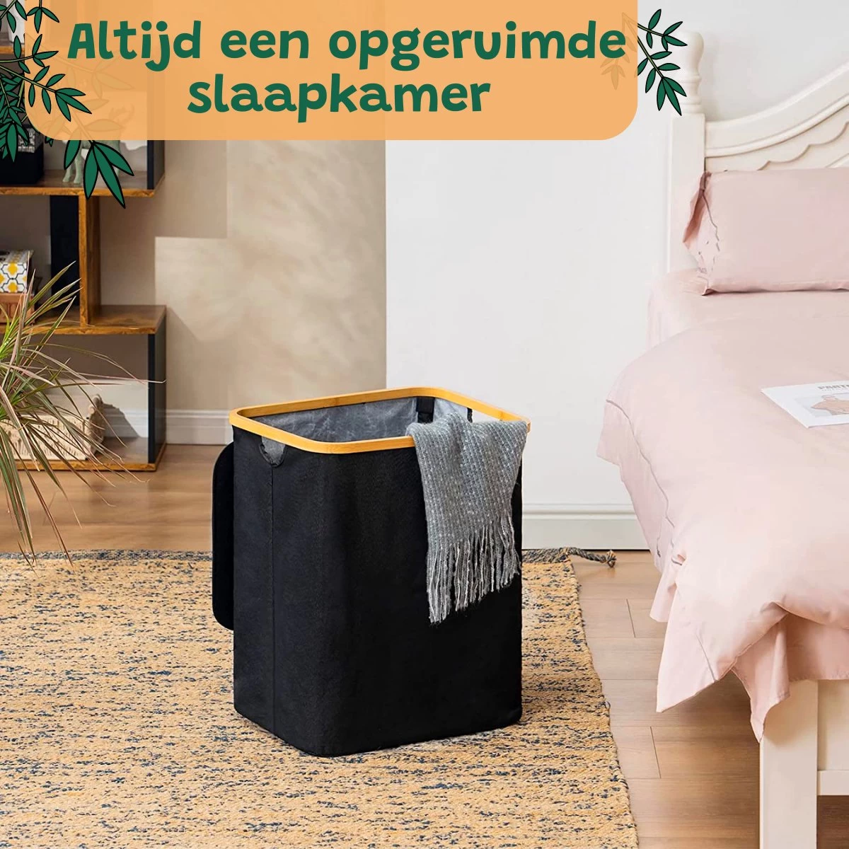 BrandtBergkamp Wasmand Zwart - 2 Stuks - Opvouwbare Wasmand - Wassorteerder - 150L 4 BrandtBergkamp Wasmand Zwart - 2 Stuks - Opvouwbare Wasmand - Wassorteerder - 150L - Afbeelding 2