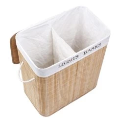 Grote Bamboe Wassorteerder Met 2 Vakken - 100 L - Natuurlijk Bruin 15 Grote Bamboe Wassorteerder Met 2 Vakken - 100 L - Natuurlijk Bruin -Schoonmaakartikelen Winkel 1200x1200 1839