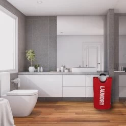 Wonair® Wasmand – Waszak – Wassorteerder - Opvouwbaar – Rood – 81L -Schoonmaakartikelen Winkel 1200x1200 1856