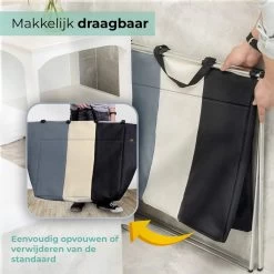 HAPPY LIFE – Wassorteerder – Stevige Grote Wasmand Met 3 Vakken – 118 L Opvouwbaar – Aluminium - Polyester 14 HAPPY LIFE – Wassorteerder – Stevige Grote Wasmand Met 3 Vakken – 118 L Opvouwbaar – Aluminium - Polyester -Schoonmaakartikelen Winkel 1200x1200 1860