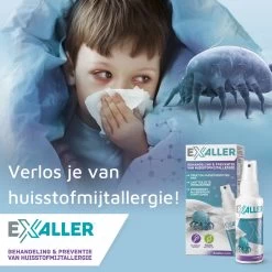 Exaller Anti Huisstofmijt Spray 150ml - 100% Natuurlijk Huismijt Bestrijder - Klinisch Getest - Behandeling En Preventie Van Huisstofmijtallergie -Schoonmaakartikelen Winkel 1200x1200 1929