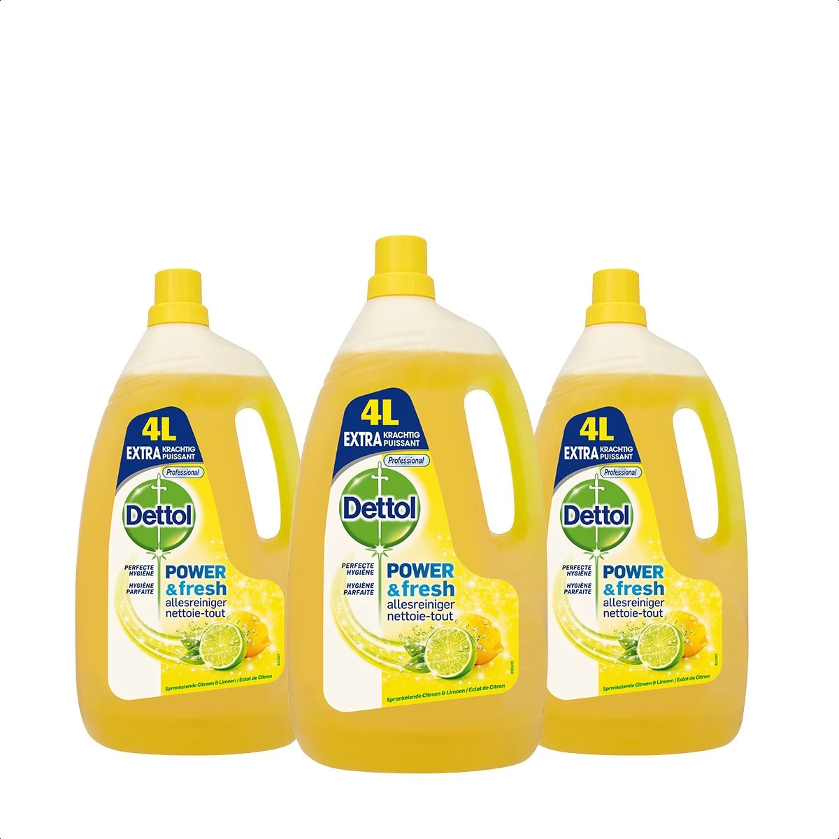 Dettol - Power & Fresh - Allesreiniger - Citrus - 3 X 4 Liter 3 Dettol - Power & Fresh - Allesreiniger - Citrus - 3 X 4 Liter