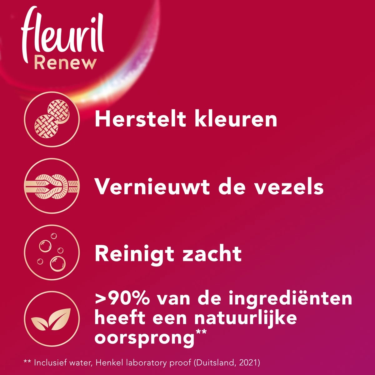 Fleuril Renew Color - Vloeibaar Wasmiddel - Voordeelverpakking - 65 Wasbeurten 4 Fleuril Renew Color - Vloeibaar Wasmiddel - Voordeelverpakking - 65 Wasbeurten - Afbeelding 2