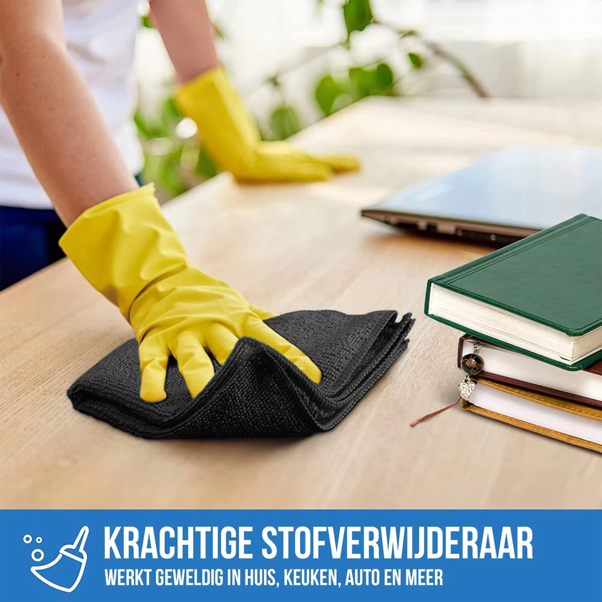 Strex Microvezeldoekjes - 12 Stuks 30 X 30 Cm - Wasbaar - Schoonmaakdoekjes - Schoonmaak / Auto 7 Strex Microvezeldoekjes - 12 Stuks 30 X 30 Cm - Wasbaar - Schoonmaakdoekjes - Schoonmaak / Auto - Afbeelding 5