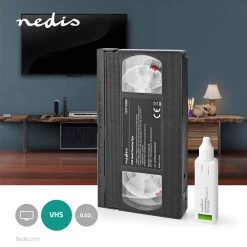 Nedis VHS-Reinigingscassette - 20 Ml - VHS-Koppen - Zwart -Schoonmaakartikelen Winkel 1200x1200 2283