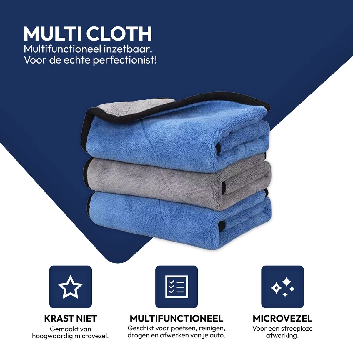 STACK Multi Cloth | 40 X 45 Cm - Microvezel - Krasvrij - Auto Schoonmaak Doek - Auto Poetsen / Reinigen / Drogen / Afwerken - Auto Droogdoek - Auto Handdoek - Schoonmaak Accessoires - Auto Poetsdoek - Autodoek 4 STACK Multi Cloth | 40 X 45 Cm - Microvezel - Krasvrij - Auto Schoonmaak Doek - Auto Poetsen / Reinigen / Drogen / Afwerken - Auto Droogdoek - Auto Handdoek - Schoonmaak Accessoires - Auto Poetsdoek - Autodoek - Afbeelding 2