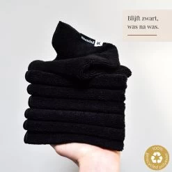 Kitchen Lab Co.® Microvezeldoekjes Zwart - Dagelijks Doekje Set 7 Stuks - 30x30cm - Gelabeld Met Weekdagen - Vaatdoekjes Microvezel -Schoonmaakartikelen Winkel 1200x1200 2305