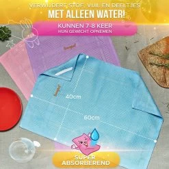 SWOOPIES [Set Van 3] Professionele Microvezeldoeken, Duurzaam Poetsen Met Enkel Water 60 X 40 Cm Streep-/Lint-Vrij, Ultrazachte & Grote Premium Doeken Voor Keuken, Badkamer, Raam, Auto -Schoonmaakartikelen Winkel 1200x1200 2328