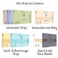 Cosmeau Wasmiddel Wasstrips 20 Wasbeurten Geurvrij Geurloos Wasvellen Wasdoekjes Detergent Sheets Proefpakket - Plasticvrij Biologisch Afbreekbaar -Schoonmaakartikelen Winkel 1200x1200 235