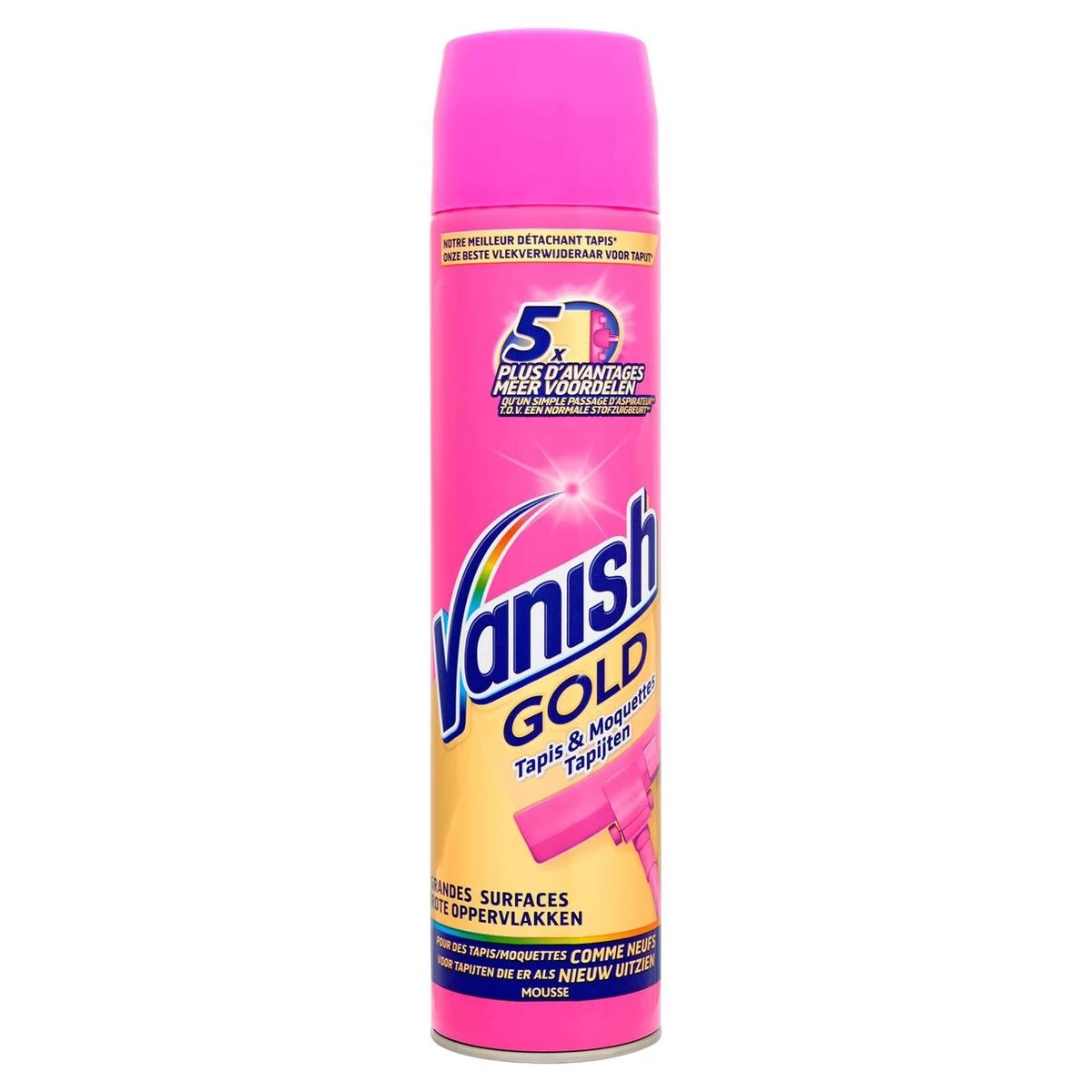 Vanish Gold Mousse Voor Tapijt Vlekkenverwijderaar - 600 Ml 6 Vanish Gold Mousse Voor Tapijt Vlekkenverwijderaar - 600 Ml - Afbeelding 4