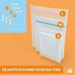 LaundrySpecialist Waszakken Voor Wasgoed - Set Van 3 Stuks - Ook Te Gebruiken Als Travel Organizer -Schoonmaakartikelen Winkel 1200x1200 455