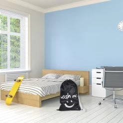 Wonair - Waszak Groot - 60x90cm - Zwart - Met Trekkoord En Draagband -Schoonmaakartikelen Winkel 1200x1200 490