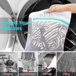 BOTC Waszakken - Wasnetten - Set Van 5 - Bescherm Je Wasgoed En Wasmachine - Transparant -Schoonmaakartikelen Winkel 1200x1200 506