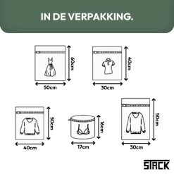 Merkloos Waszakken | Set Van 5 Waszakjes Met Rits - Waszak - Wasnet - Kledingzakjes - BH Was Zakjes - Laundry Bag Set Voor Ondergoed - Kleding - Delicaat Wasgoed - Wasmachine Zakjes - Wasgoed -Schoonmaakartikelen Winkel 1200x1200 510