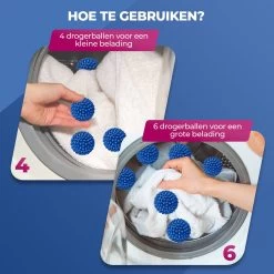 Roegaarden Drogerballen - Wasbollen - 6 Stuks - Siliconen - Sneller Droog - Anti-kreuk 16 Roegaarden Drogerballen - Wasbollen - 6 Stuks - Siliconen - Sneller Droog - Anti-kreuk -Schoonmaakartikelen Winkel 1200x1200 559