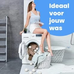 DRYQUICK Drogerballen- Wasbollen- Duurzaam Schapenwol - Herbruikbaar- 6 XL Wasballen Wit -Schoonmaakartikelen Winkel 1200x1200 572