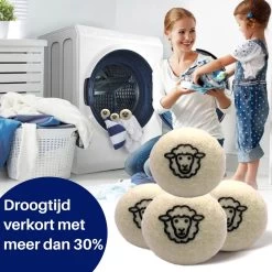 Drogerballen 6 Stuks - Wasbol - Droogballen - Herbruikbare Wasbollen - Wasverzachter - Wasdrogerballen - Doseerbol -Schoonmaakartikelen Winkel 1200x1200 596