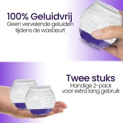 BluGo Doseerbol 2 Stuks - Wasbollen - Doseerdop - Drogerballen - Wasballen - Wasmiddel - Herbruikbaar - Maataanduiding - 150ml -Schoonmaakartikelen Winkel 1200x1200 602