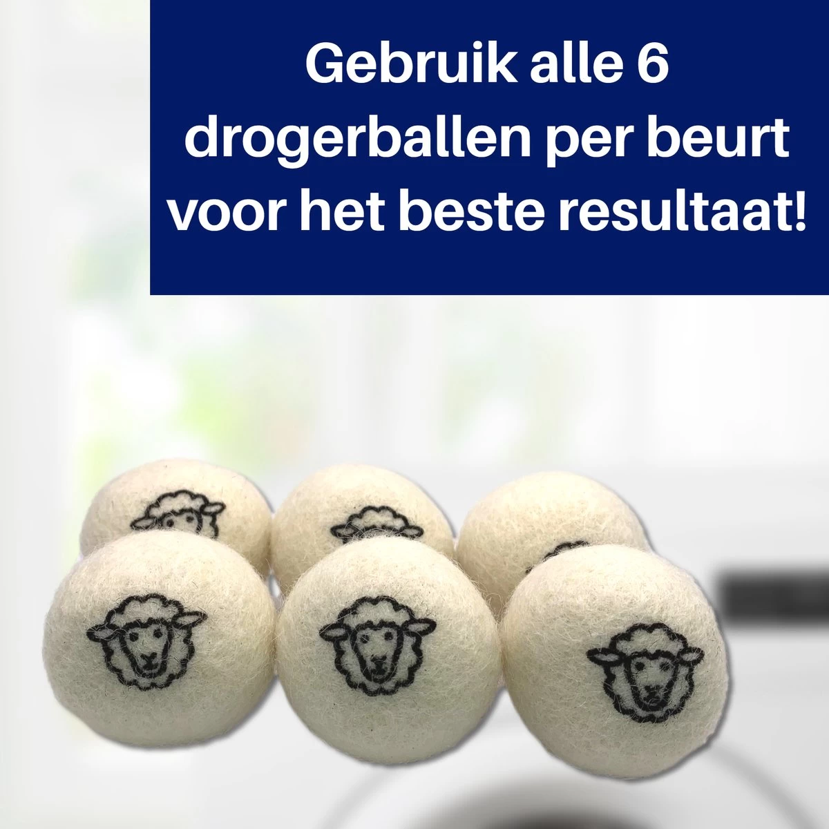 Waspakket - 6 Drogerballen - 2 Wasbollen - Maatschepje - Wasdoekje - Doseerbol - Wasbol - Doseerbollen 6 Waspakket - 6 Drogerballen - 2 Wasbollen - Maatschepje - Wasdoekje - Doseerbol - Wasbol - Doseerbollen - Afbeelding 4
