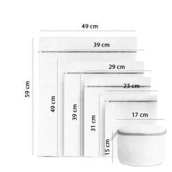 ForDig Wasnet Waszakjes (5 Stuks) Voor Lingerie En Fijne Was - Geschikt Voor Wasmachine - Met Rits - Wit -Schoonmaakartikelen Winkel 1200x1200 713