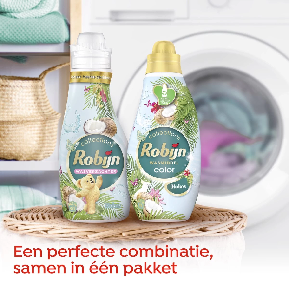 Robijn Kokos Sensation Wasmiddel En Wasverzachter - 57 Wasbeurten - Voordeelverpakking 8 Robijn Kokos Sensation Wasmiddel En Wasverzachter - 57 Wasbeurten - Voordeelverpakking - Afbeelding 6