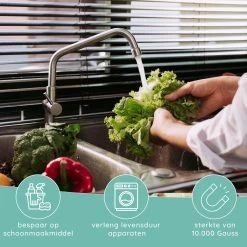 Jooba Magnetische Waterontharder - 1+1 GRATIS - Waterontharder Magneet - Waterontharder Waterleiding - Ontkalker - 4000 Silvertech - Waterontkalker - Antikalk Magneet - Kalkaanslag -Schoonmaakartikelen Winkel 1200x1200 882