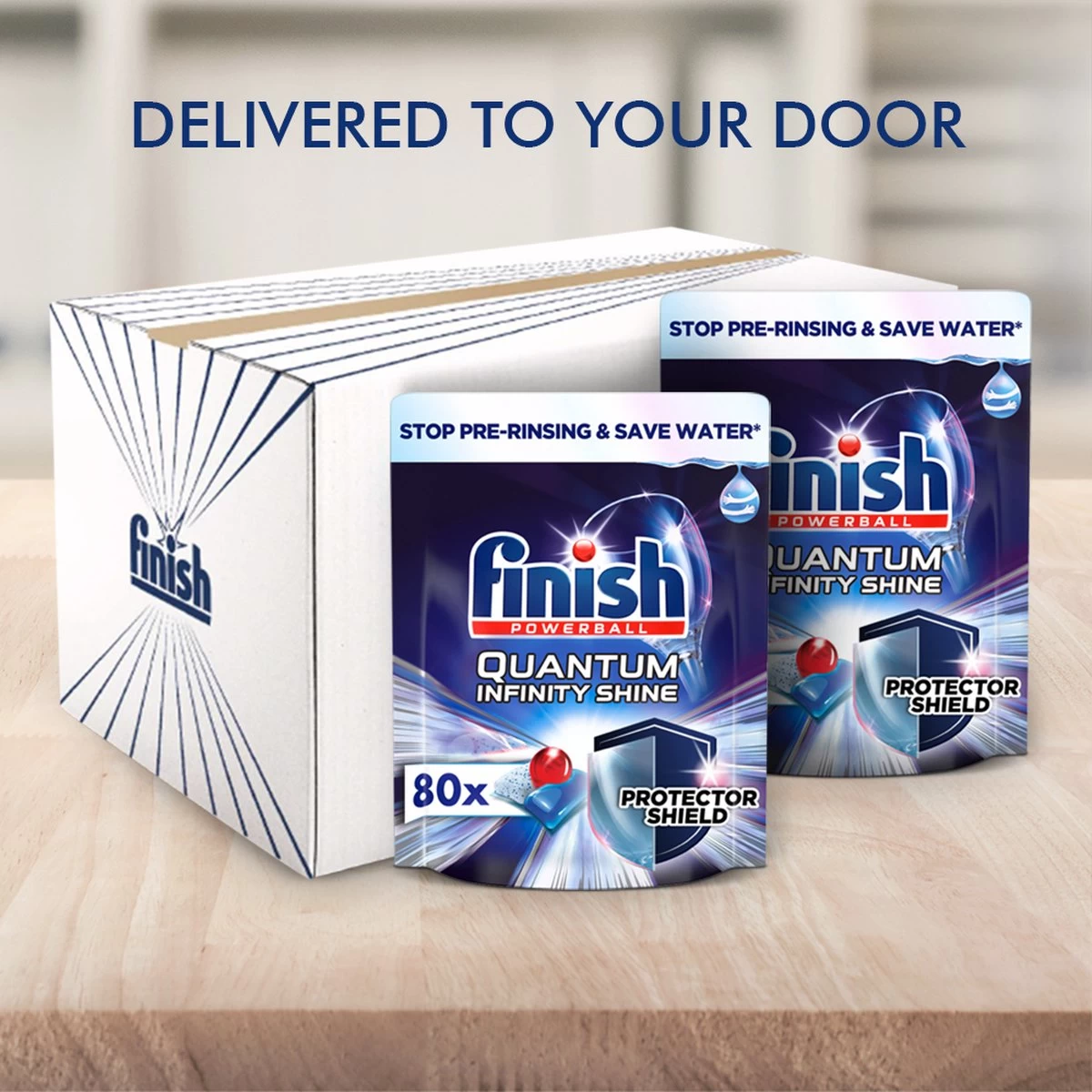 Finish Quantum Ultimate Infinity Shine Vaatwastabletten - 80 Capsules 9 Finish Quantum Ultimate Infinity Shine Vaatwastabletten - 80 Capsules - Afbeelding 7