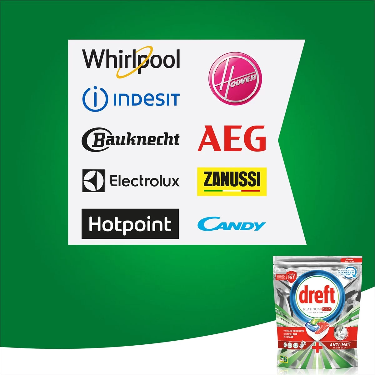 Dreft Platinum Plus All In One Fresh Herbal Breeze - 90 Vaatwascapsules 4 Dreft Platinum Plus All In One Fresh Herbal Breeze - 90 Vaatwascapsules - Afbeelding 2