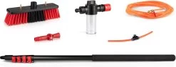 Umuzi Cleaning Telescopische Waterborstel - Uitschuifbare Schrobborstel Voor Ramen, Gevel En Huis - 1,3 Tot 4,6 Meter - Reiniger Met 4 Uitschuifbare Delen - Zeepdispenser Met Doseerknop -Schoonmaakartikelen Winkel 1200x460