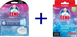 WC-Eend Fresh Discs Floral Moon + Navulling 12 Discs