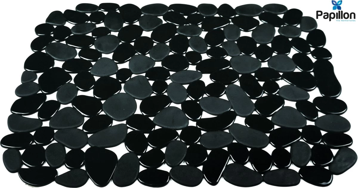 Merkloos Papillon - Gootsteenmat - 40x30 Cm - Kiezels Zwart 3 Merkloos Papillon - Gootsteenmat - 40x30 Cm - Kiezels Zwart