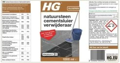 HG Natuursteen Cement- & Kalksluier Verwijderaar (HG Product 31) - 1L - Veilig In Gebruik -Schoonmaakartikelen Winkel 1200x634 1