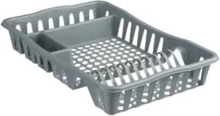 Merkloos Decopatent® Afdruiprek Voor Afwas - Afdruiprekje Met Lekbak - Kunststof Afdruipmat - Afwassen Borden & Bestek - 32.5x49x9 - Grijs -Schoonmaakartikelen Winkel 1200x637 2