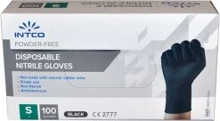 Intco Nitril Handschoenen - Latex Vrij - Zwart - 100 Stuks - Maat Small -Schoonmaakartikelen Winkel 1200x660 1