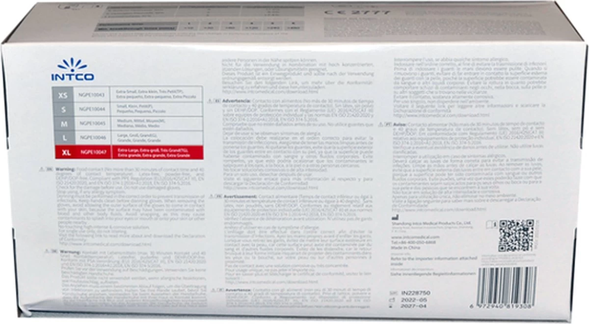 Intco Nitril Handschoenen - Latex Vrij - Zwart - 100 Stuks - Maat XL 7 Intco Nitril Handschoenen - Latex Vrij - Zwart - 100 Stuks - Maat XL - Afbeelding 5
