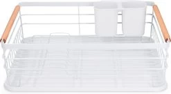Navaris Afdruiprek Met Uitneembare Bestekhouder - Afwasrek Met Losse Lekbak - Vaatwasrek Met Plateau - Voor Bestek, Borden, Schalen En Pannen -Schoonmaakartikelen Winkel 1200x663