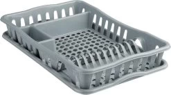 Merkloos Decopatent® Afdruiprek Voor Afwas - Afdruiprekje Met Lekbak - Kunststof Afdruipmat - Afwassen Borden & Bestek - 32.5x49x9 - Grijs -Schoonmaakartikelen Winkel 1200x666 2