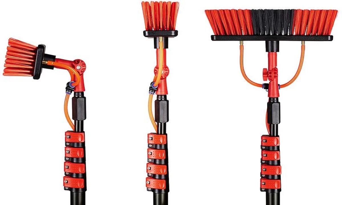 Telescoopsteel Met Borstel 6 Delige Set – Telescoop Met Borstel - Telescoopsteel Ramenwassen – Uitschuifbaar Tot 4,6 Meter - Met Zeepdispenser 10 Telescoopsteel Met Borstel 6 Delige Set – Telescoop Met Borstel - Telescoopsteel Ramenwassen – Uitschuifbaar Tot 4,6 Meter - Met Zeepdispenser - Afbeelding 8