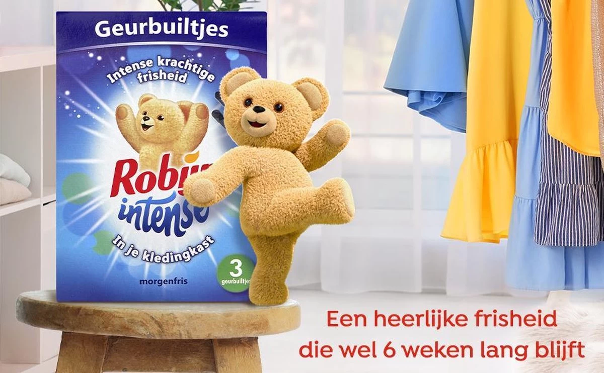 Robijn Geurbuiltje Intense 3 STUKS - Geur- Geurbuiltjes- Geurzakjes Voor In De Kledingkast 5 Robijn Geurbuiltje Intense 3 STUKS - Geur- Geurbuiltjes- Geurzakjes Voor In De Kledingkast - Afbeelding 3