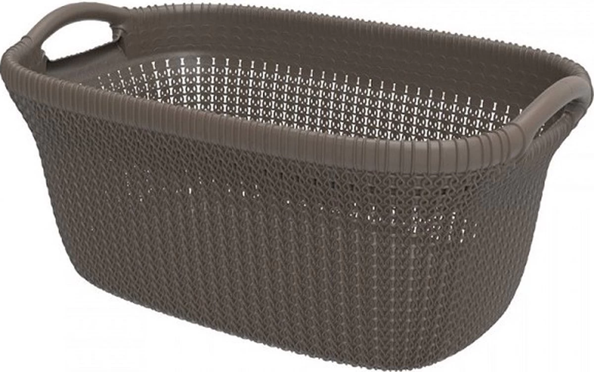 Curver Knit Wasmand - 40L - Harvest Brown 11 Curver Knit Wasmand - 40L - Harvest Brown - Afbeelding 9