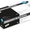 Unigloves Black Pearl - Nitril Handschoenen - Zwart - Maat L - Disposable Handschoenen - Zonder Latex - Poedervrij - 100stuks
